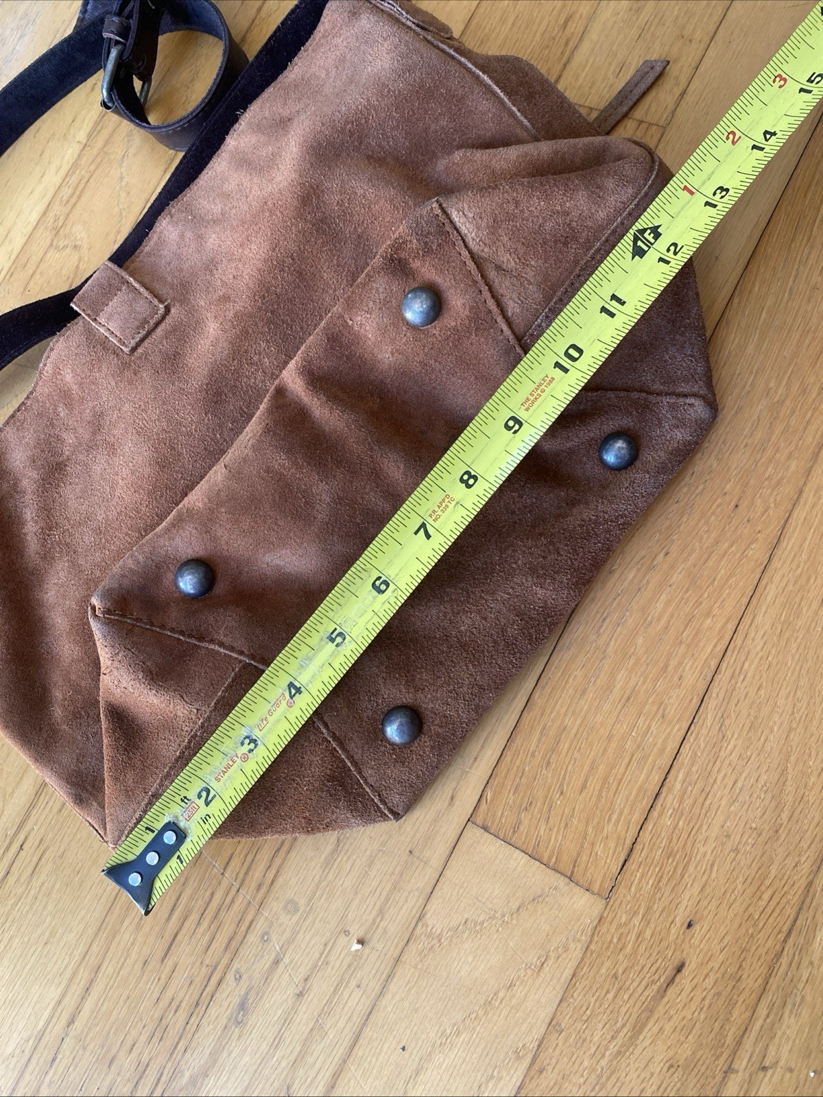 Free People Slouchy Suede Slingshot Rusty Brown Hobo Shoulder Bag Purse