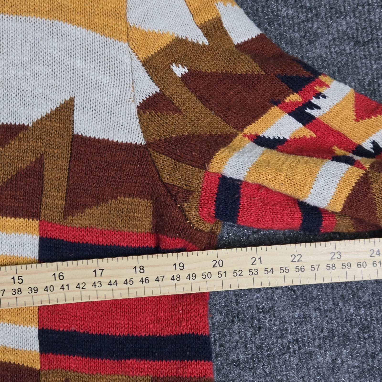 Sun + Stone Cardigan Sweater Mens M Southwestern Aztec Full Zip Cotton Shawl
