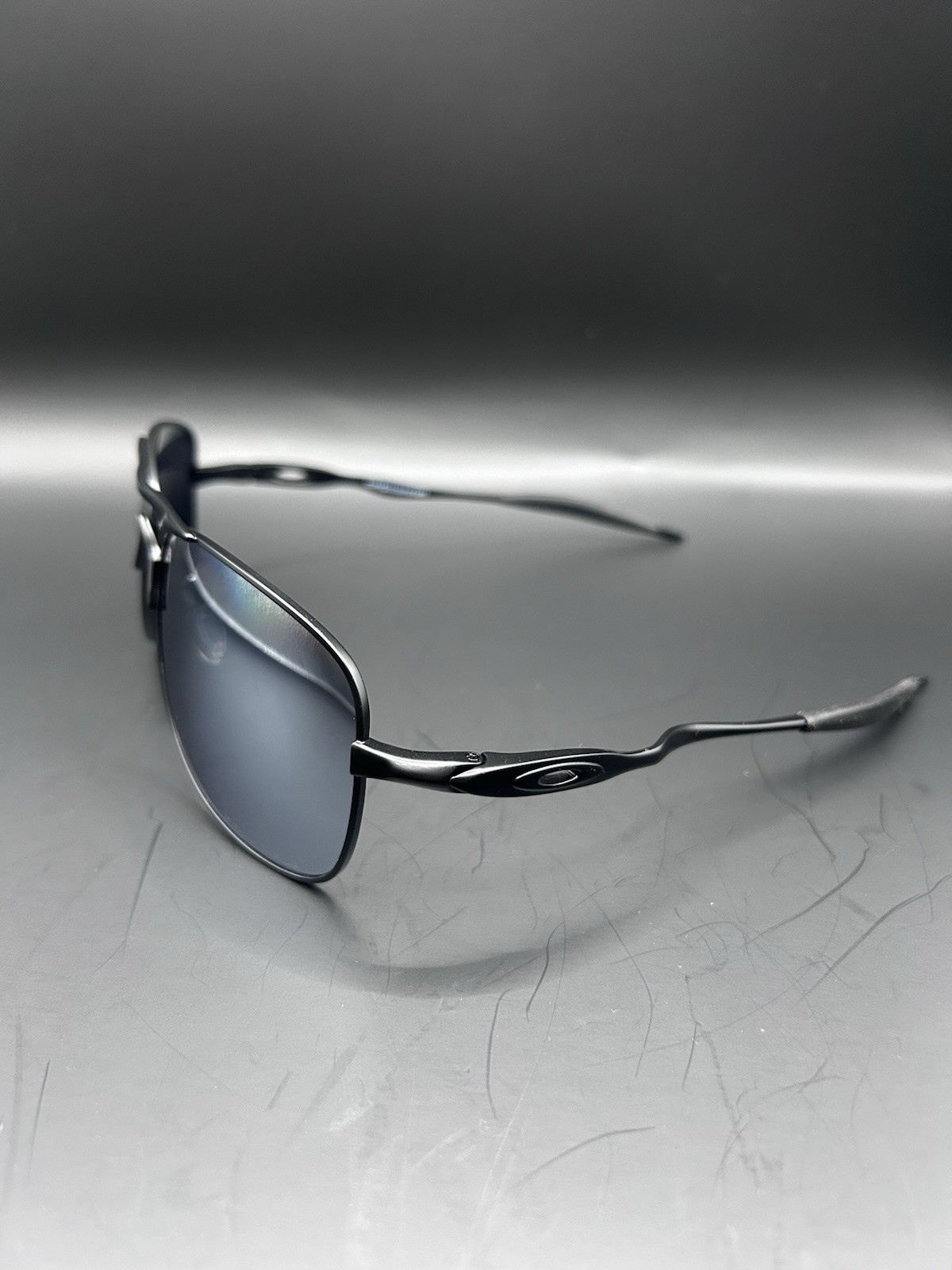 Oakley Crosshair OO4060 Polarized Sunglasses Matte Black Frame Gray Lenses NEW