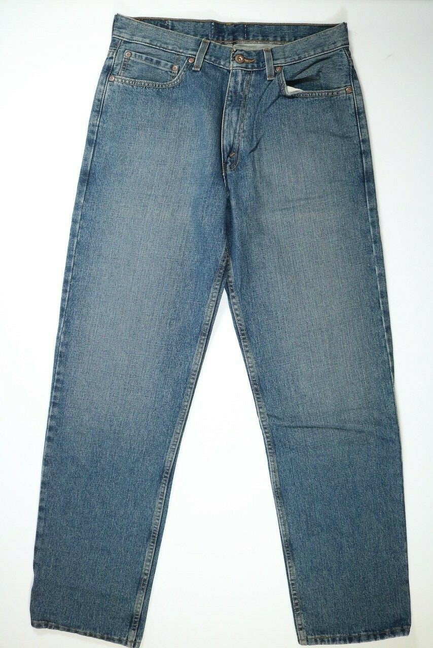 Mens Crisp Blue Denim Jeans 32×32 EUC