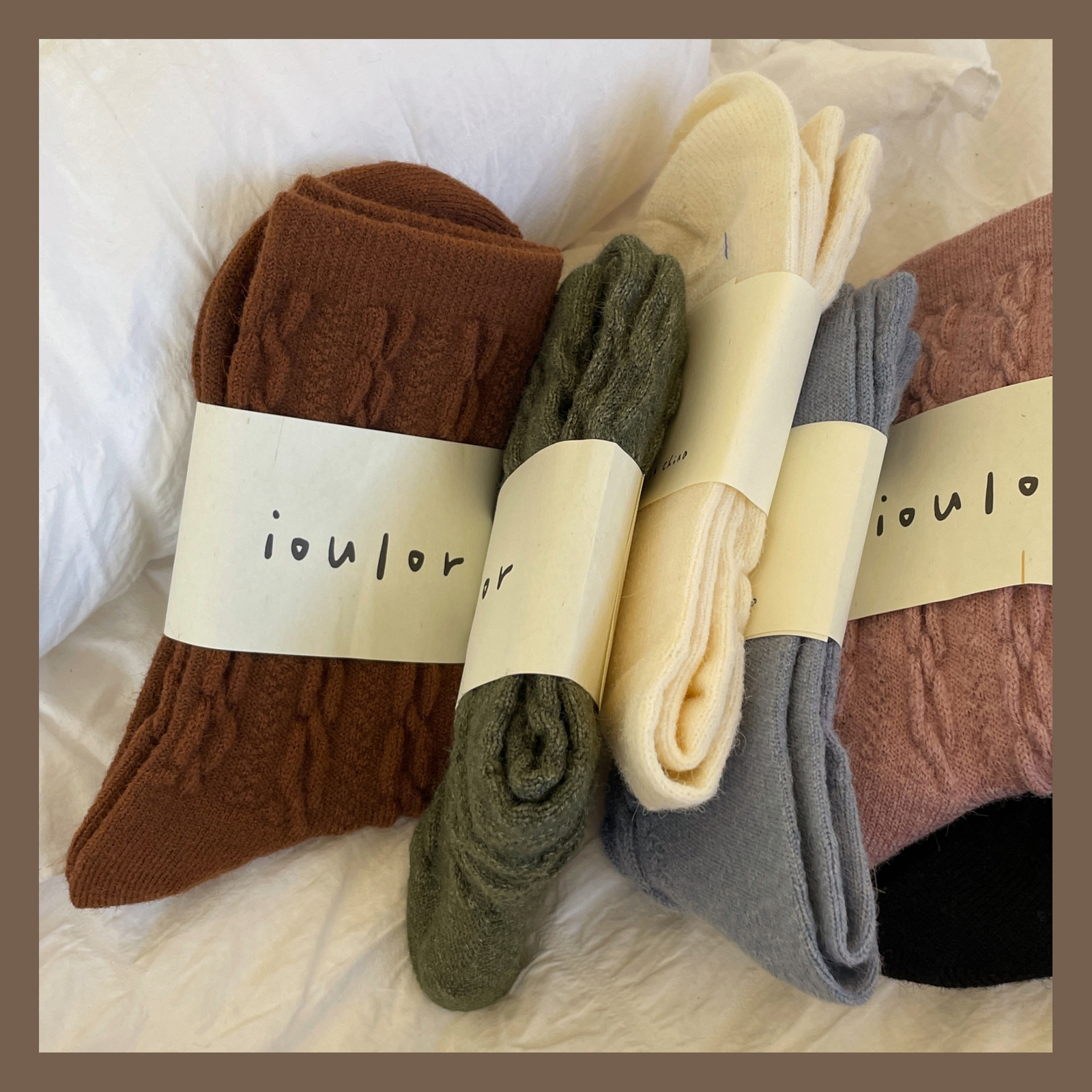 5 Pairs Women Wool Crew Socks Warm Heavy Thick Design Knit Boots Fuzzy Soft 5-9
