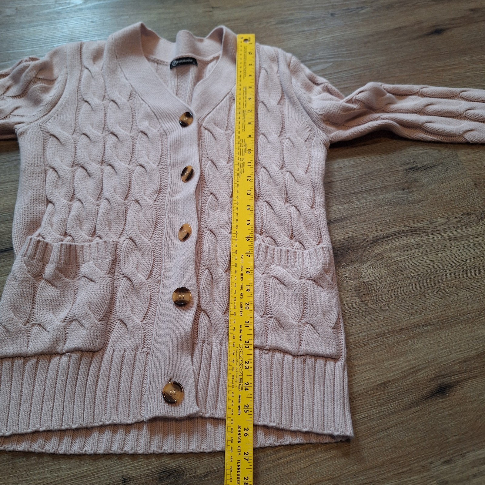 Womens Cable Knit Cardigan S Old Money Cabin Outdoor Fisherman Preppy Layers