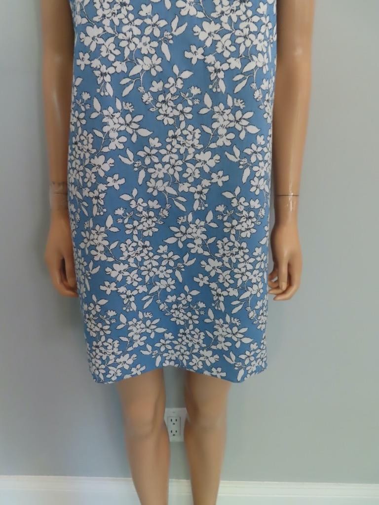 Alice+Olivia Blue Cornflower Floral Print Clyde A-Line Mini Dress Size US 12