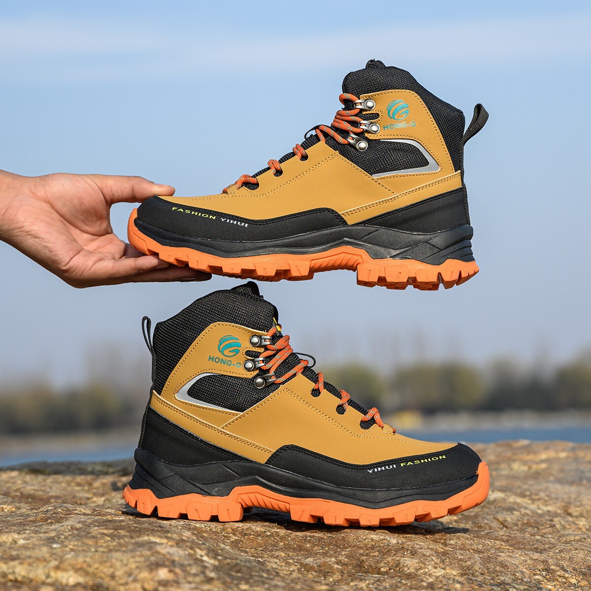 Comfortable Mens Safety Shoes Indestructible Steel Toe Work Boots Hiking Protect