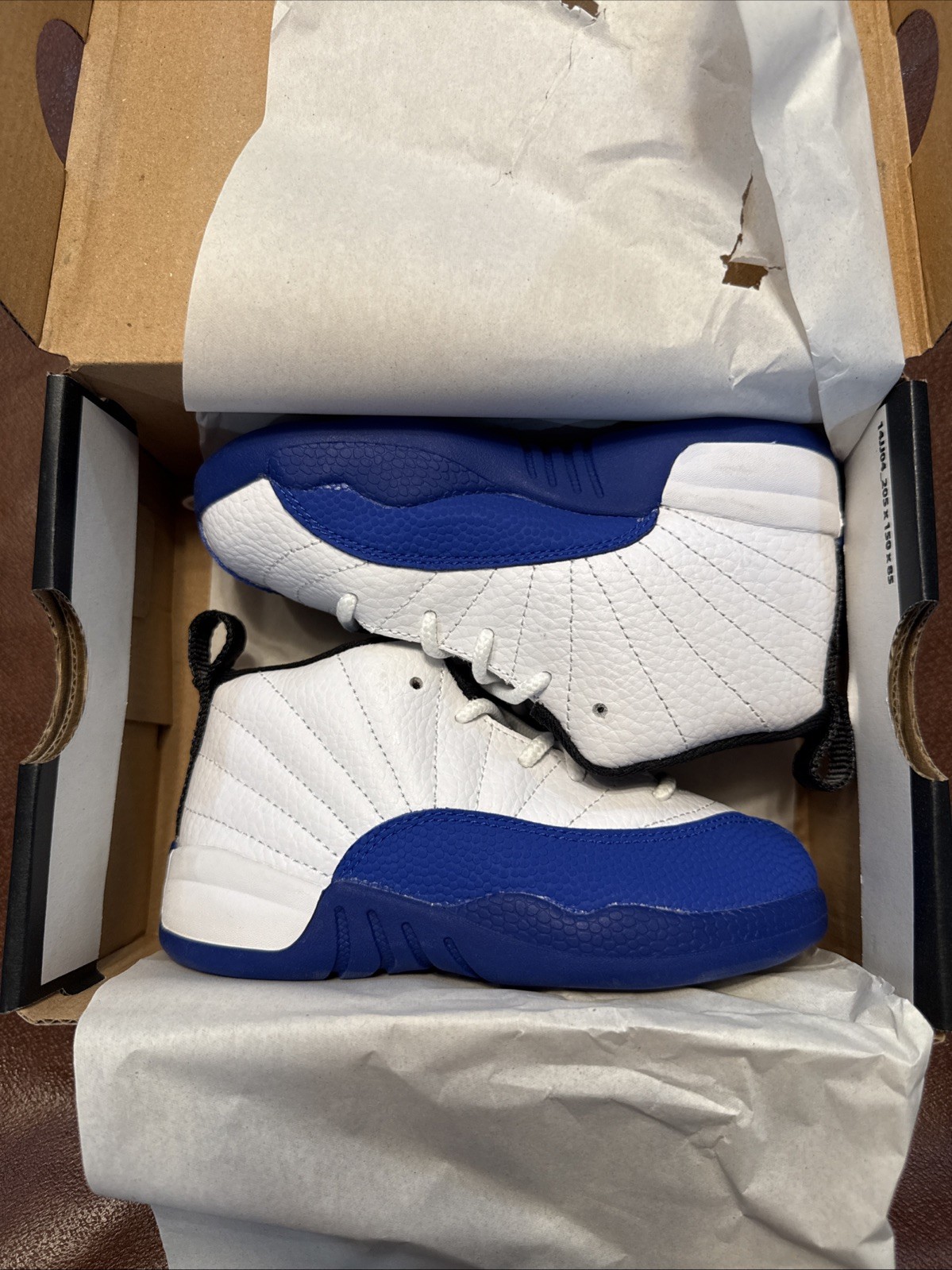 Jordan 12 Retro (TD) “Blueberry” – White/Black-Game Royal – (US 6c) – 850000-140