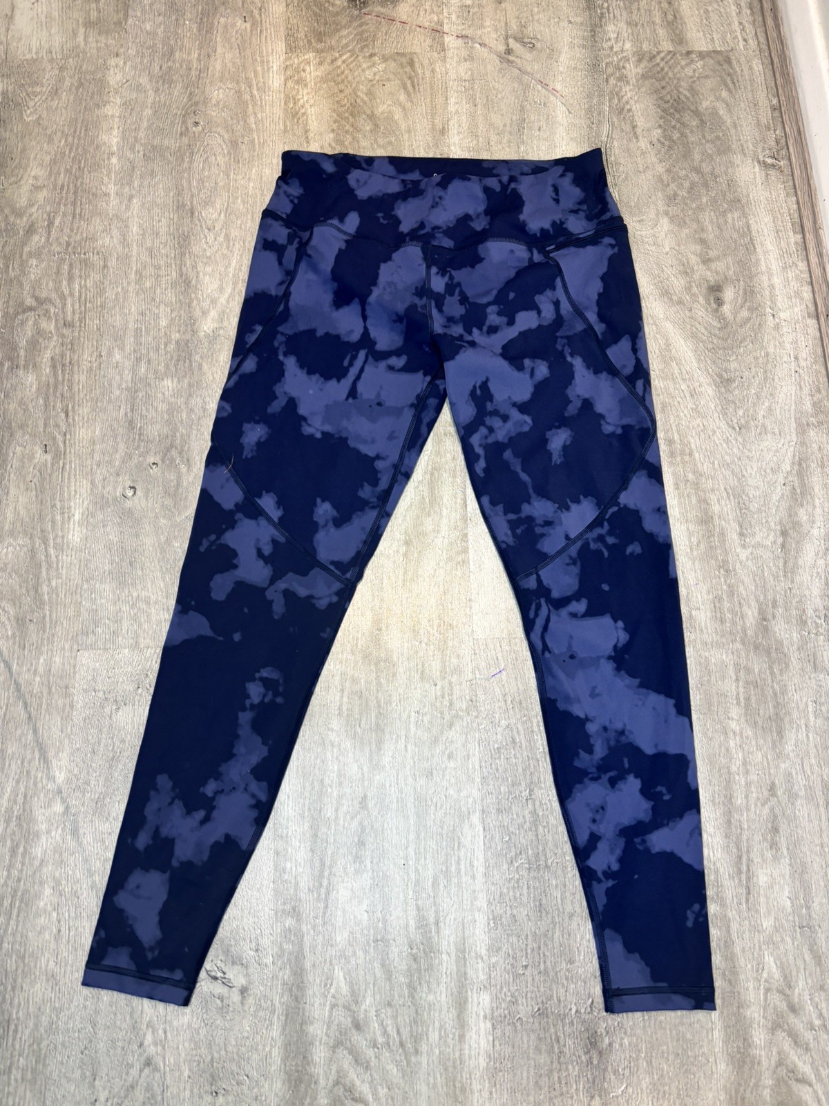 Sweaty Betty Gym Workout Power Leggings ~ Blue ~ Large Length 28 Inches