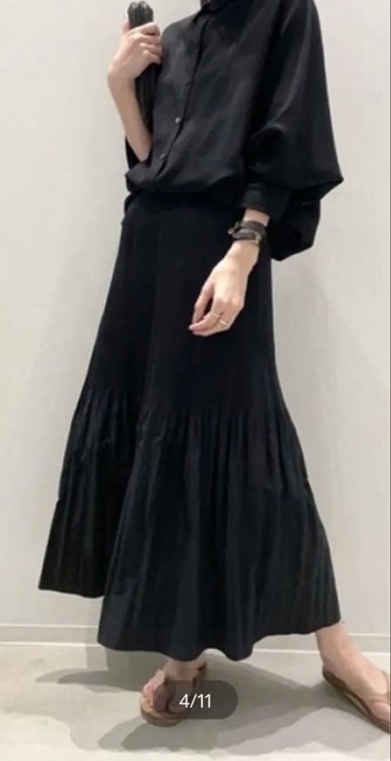 KALLMEYER Pleats Skirt Black S – L’Appartement DEUXIEME CLASSE
