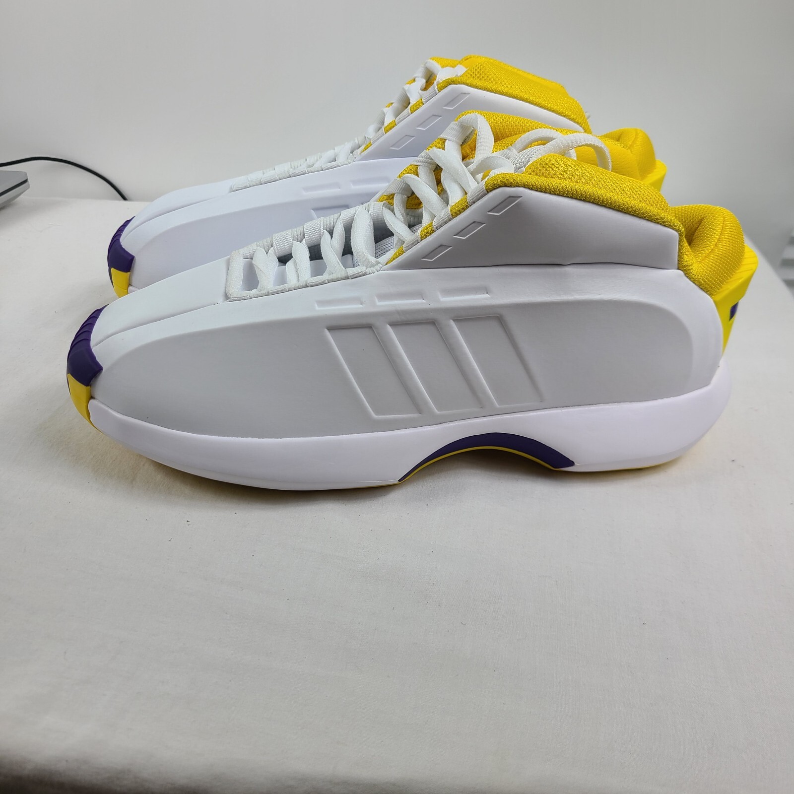 adidas Originals Crazy 1 Lakers Home GY8947 White Purple Yellow Men’s 9.5