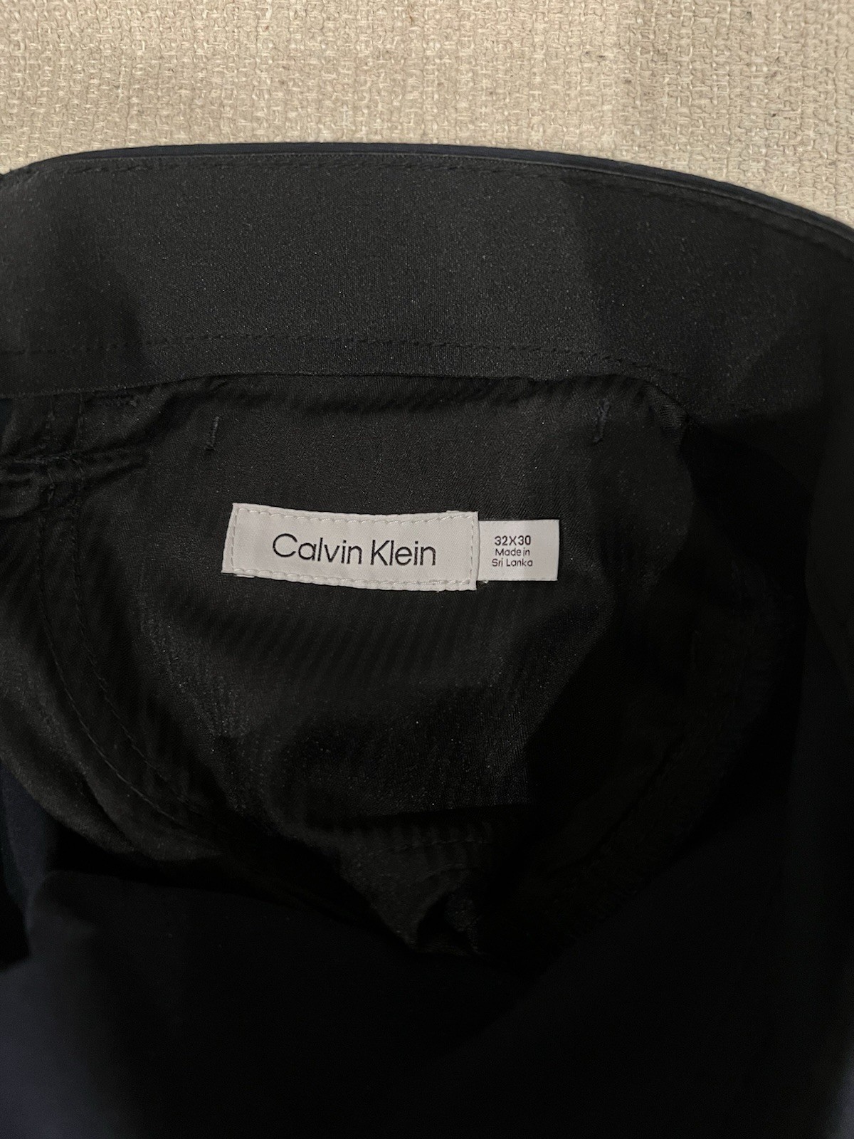 Calvin Klein Men’s Navy Blue 32×30 Straight Pants
