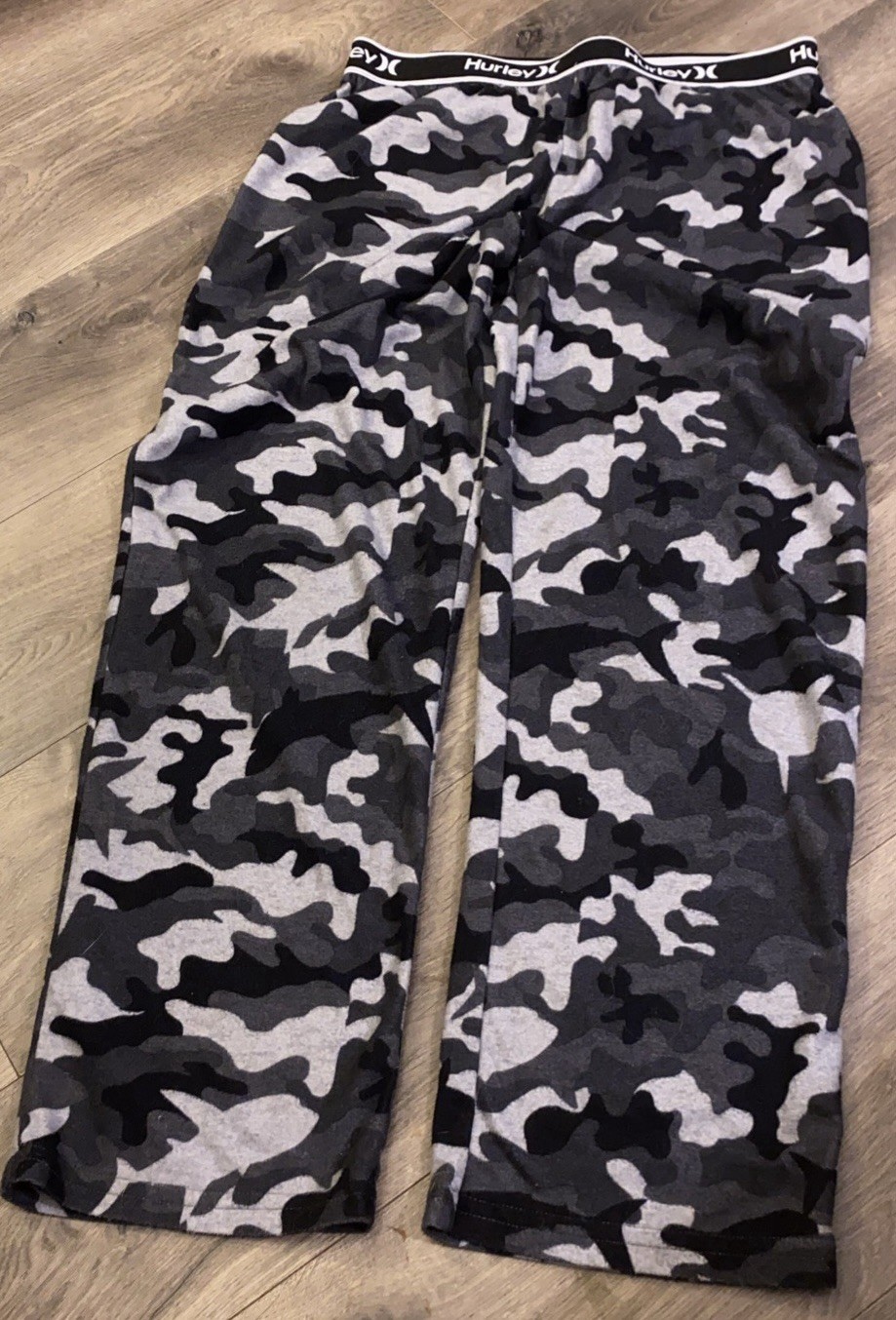 Hurley Jogger Pj Boy’s Camouflage Grays Blacks W24” In 24”Performance Cotton EUC
