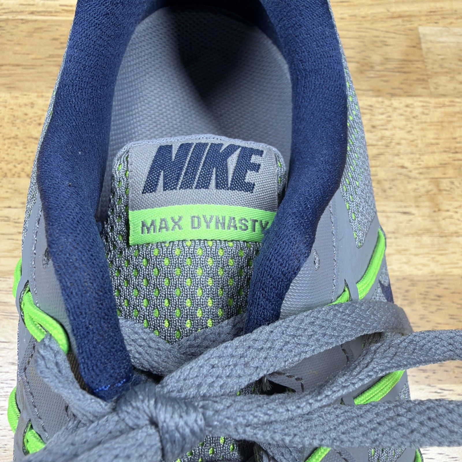 Men’s Nike Air Max Dynasty Grey/Lime Green/White Size 10