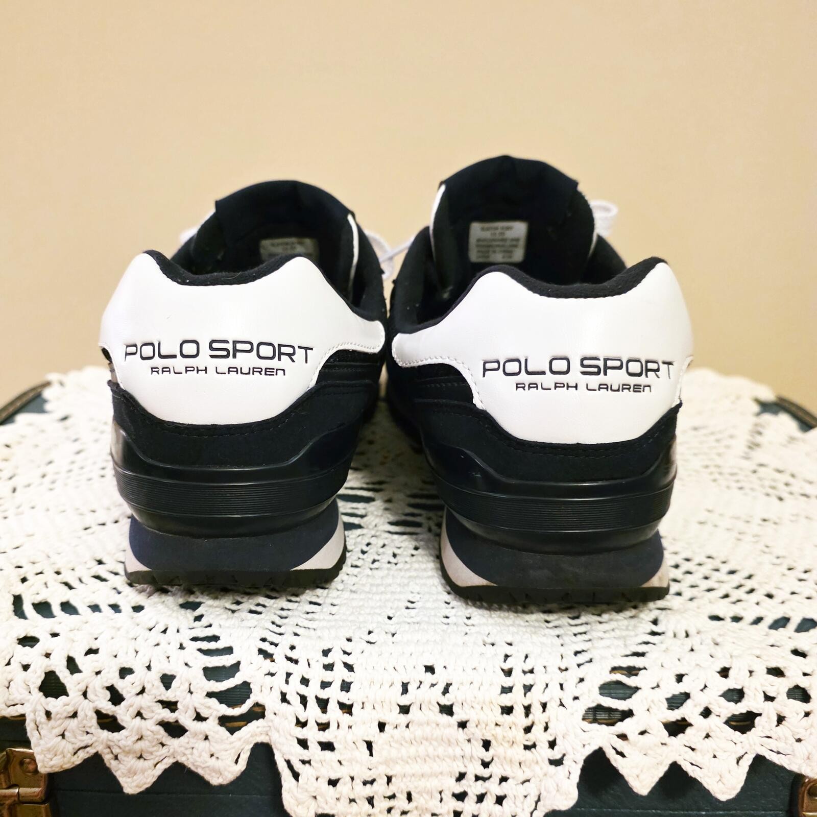 Polo Ralph Lauren Slaton Pony Sneaker Men 10.5 D Suede PU