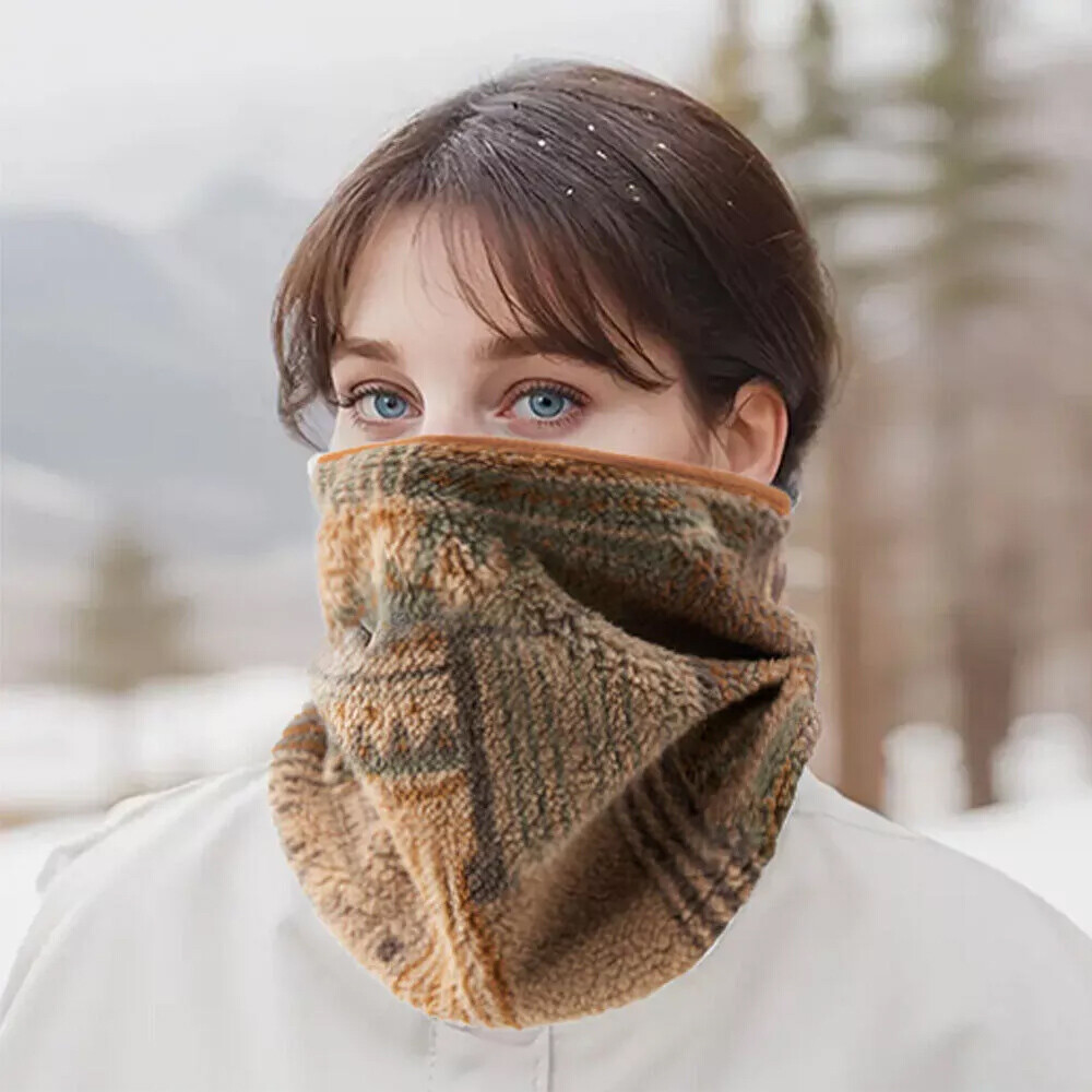 Men’s Neck Gaiter Warmer Fleece Ski Mask Cover Hunting Mask Winter Cold Weather