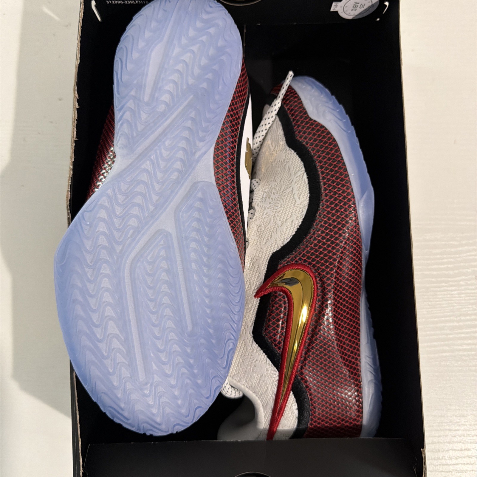 Nike LeBron XXIII 23 Grand Opening White Red Gold HJ5629-100 sz 6.5 Men’s