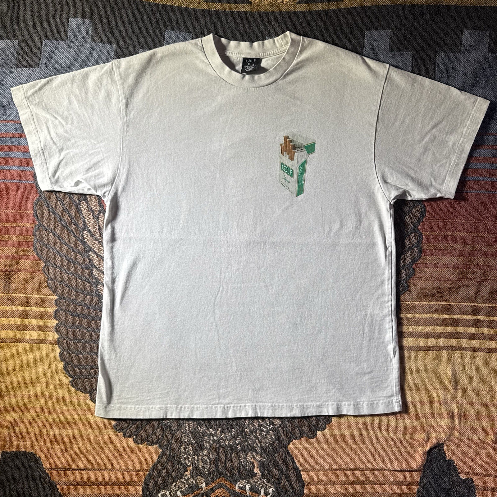 Golf Wang “Filters” Cigarette Pack T-Shirt – White – Size XL Men’s