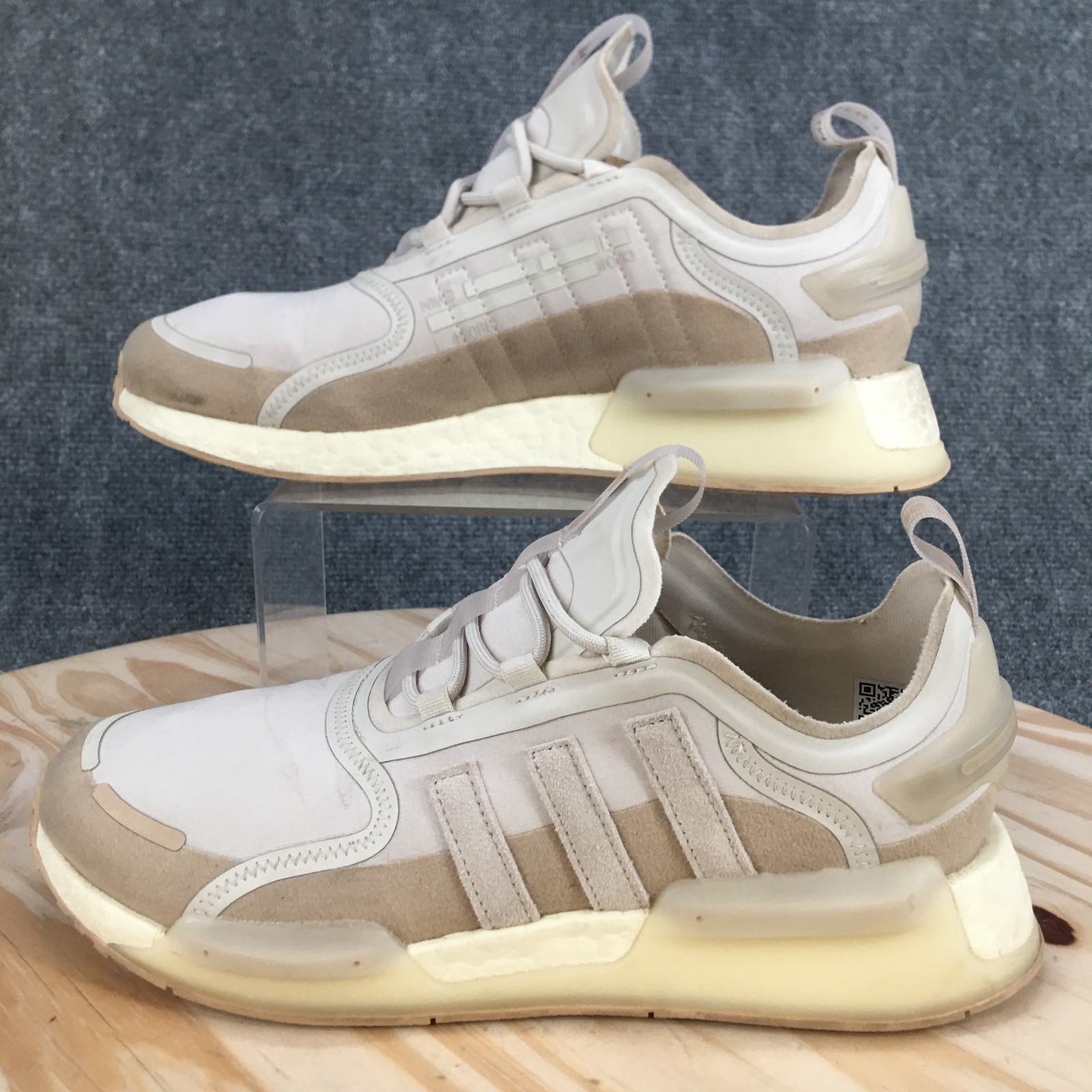 Adidas Shoes Mens 9.5 NMD V3 Alumina Magic Beige Low Sneakers HQ8601 Fabric