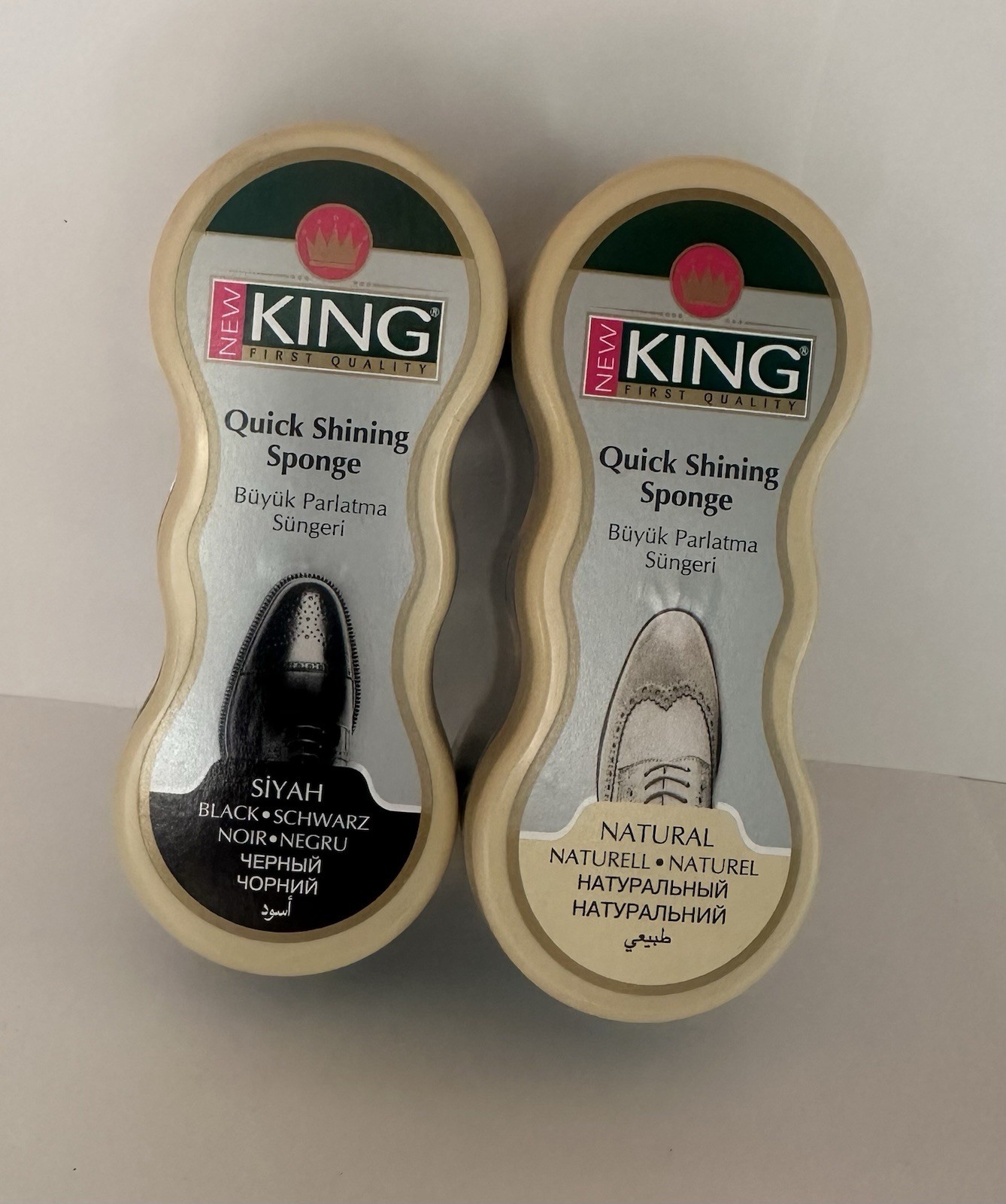 New King shoe shine sponge leather care for shoes furniture jacket YOU CHOOSE X2