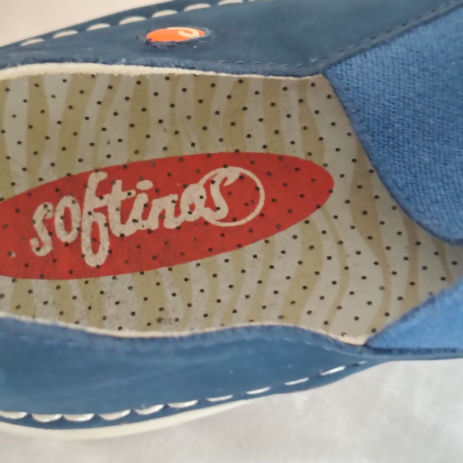 Softinos FLY LONDON Teja Mary Jane Navy Nubuck Leather Flats EU 40 / US 9-9.5