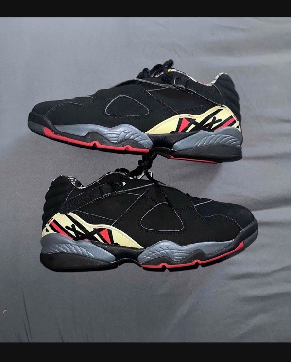 Jordan Air Jordan 8 Retro Low Playoff 2003 Black/True Red-Del Sol 306157-061