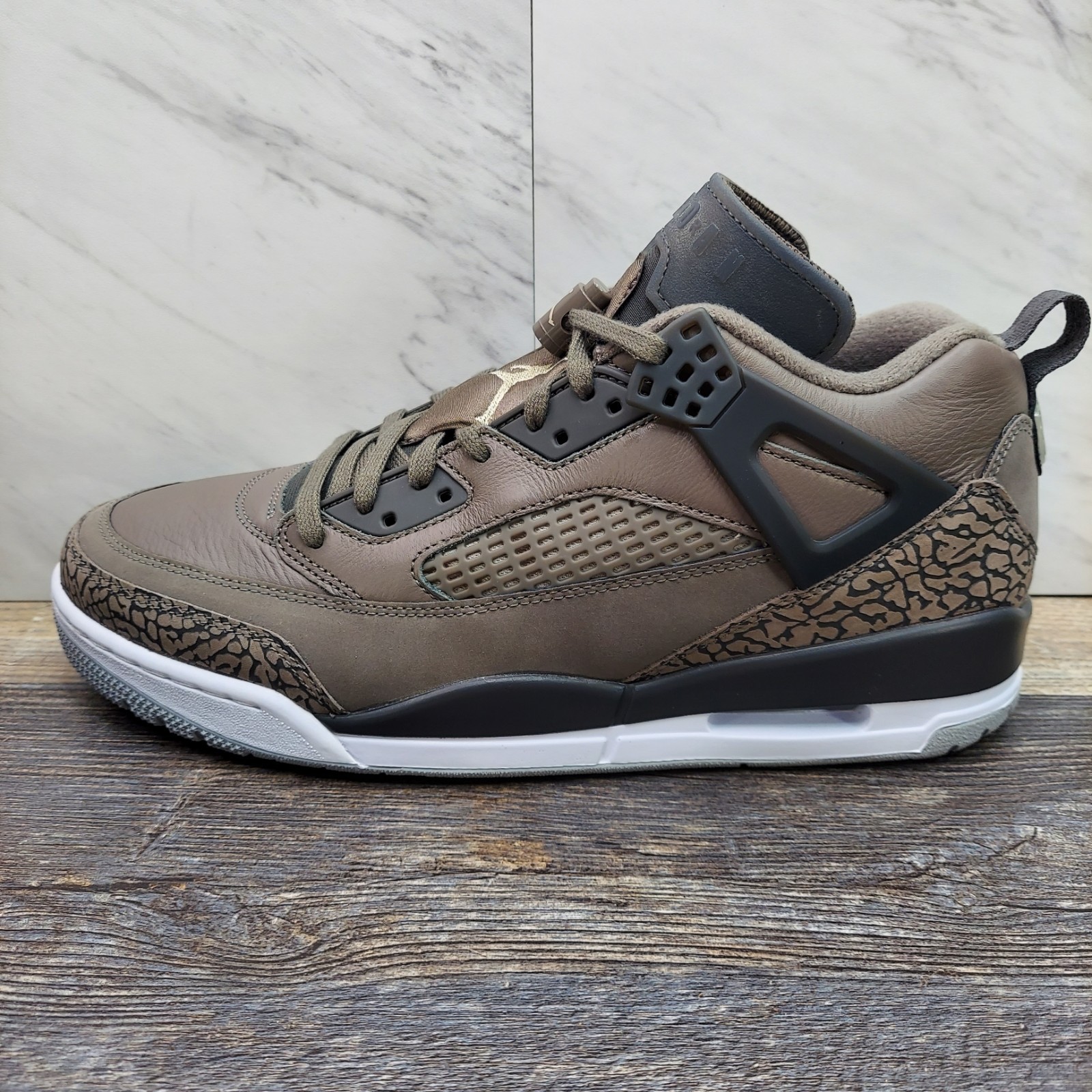 Nike Men’s Size 12 Jordan Spizike Low Cave Stone Brown Anthracite FQ1759 201