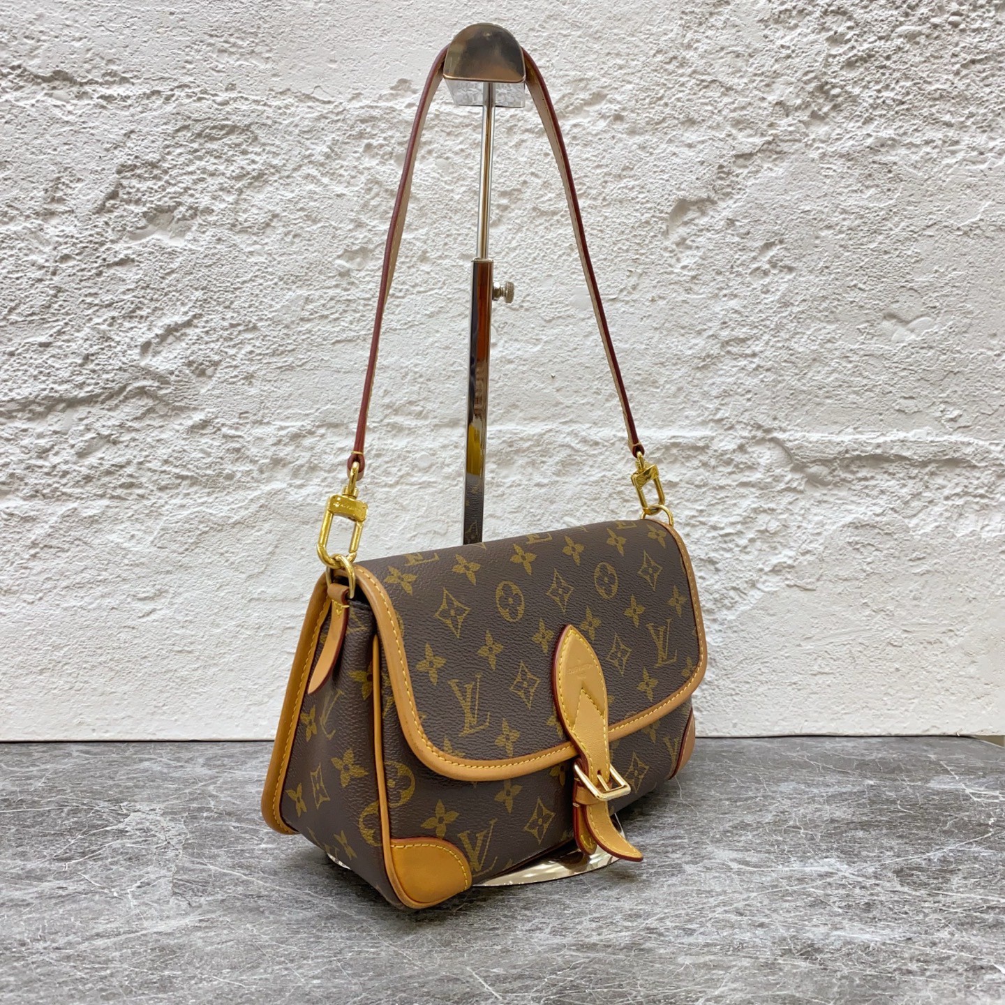Louis Vuitton Diane presbyterian underarm baguette chip (24 × 15 × 9)cm
