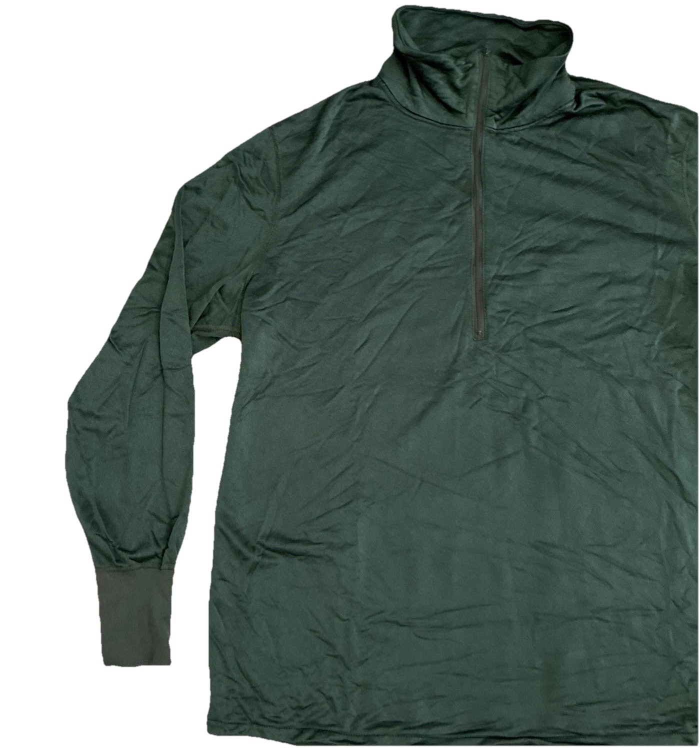 USGI Mens Size XL Sleeping Shirt Heat Retentive Moisture Resistant 1/4 Zip Shirt
