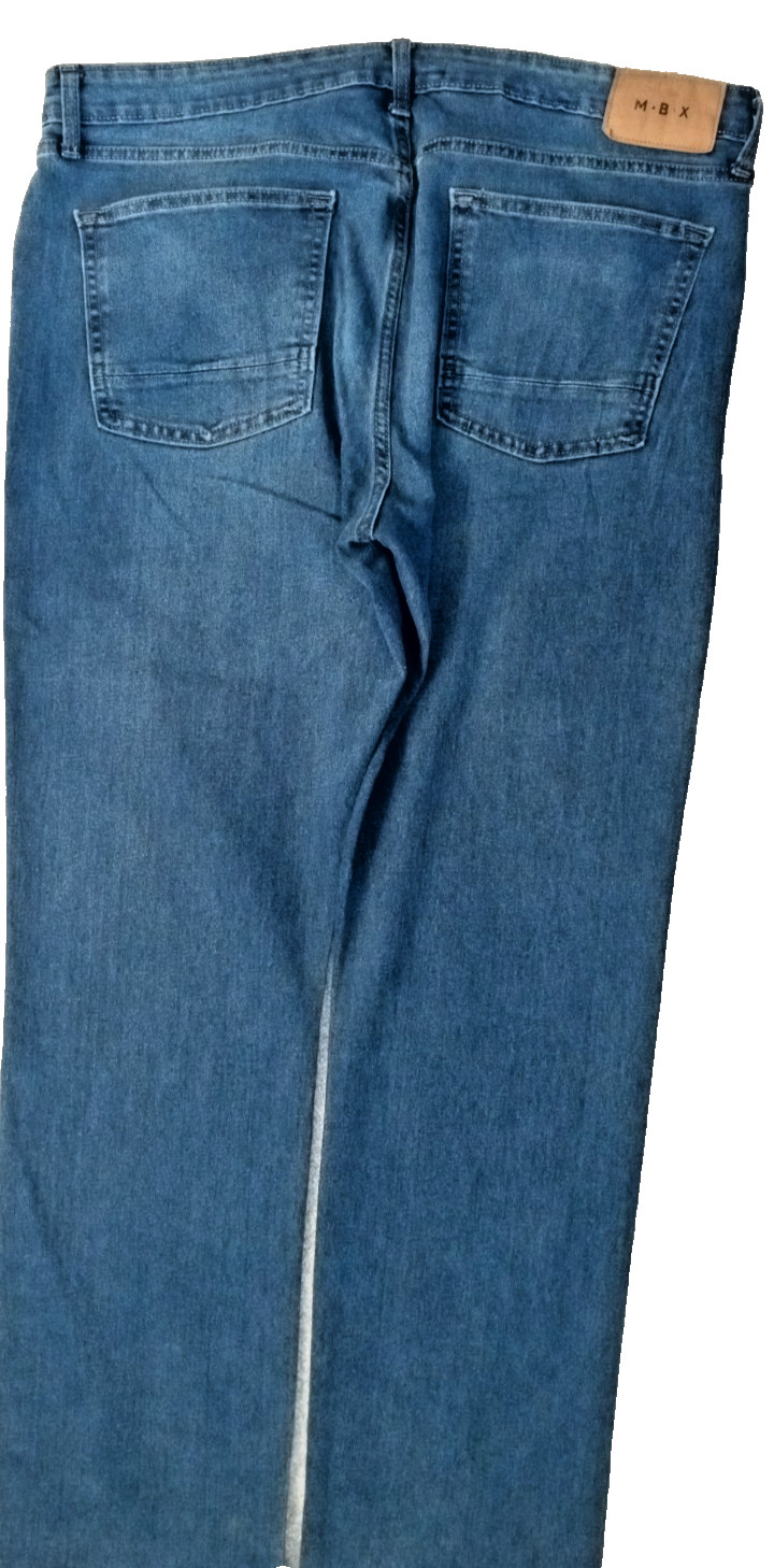 MBX Slim Fit Leg Mid-Rise Jeans Stretch Denim Dark Wash Men’s 40X30 Actual R:11