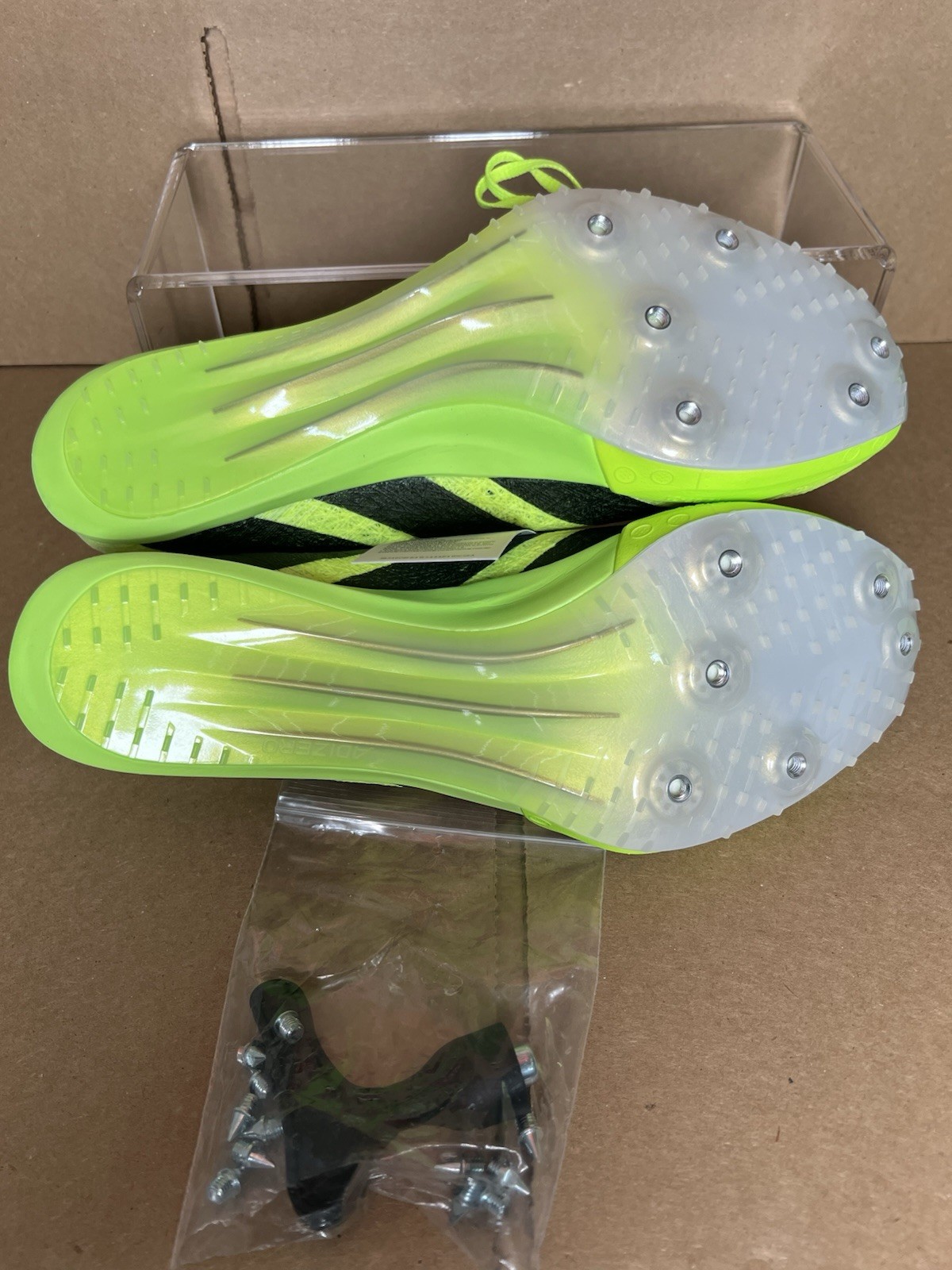 Adidas Adizero Prime SP 3 Strung Lucid Lemon Black IH5800 Men 8.5 / Women 9.5