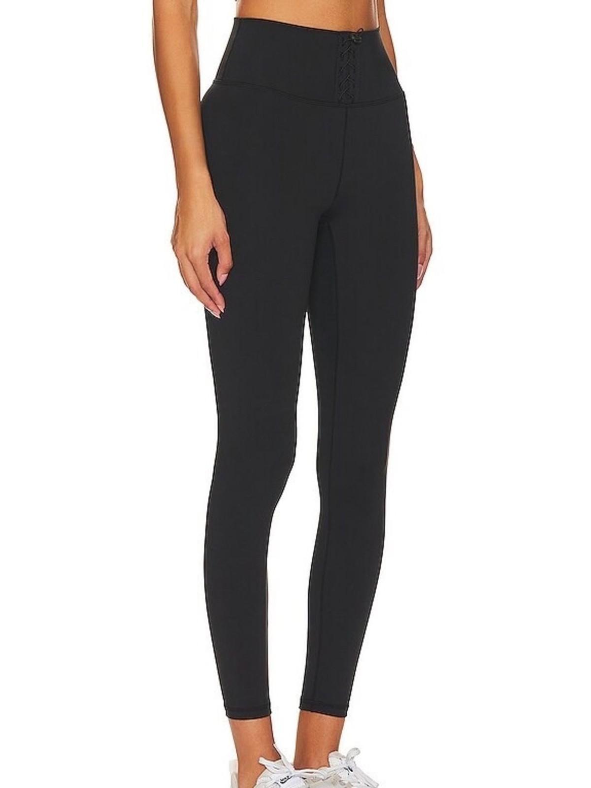 IVL Collective Black Lace-Up Racerback Sports Bra & High-Waisted Legging Set