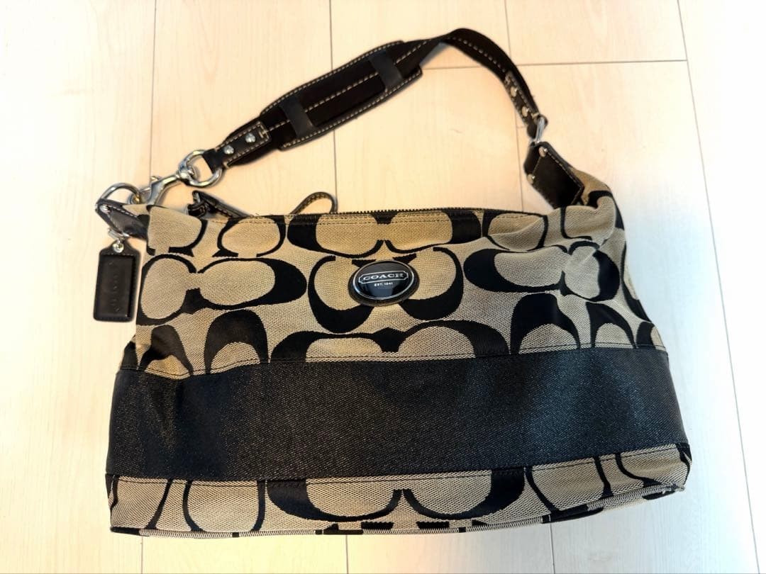 Condition COACH F17726 Signature 2WAY Shoulder Bag 6a