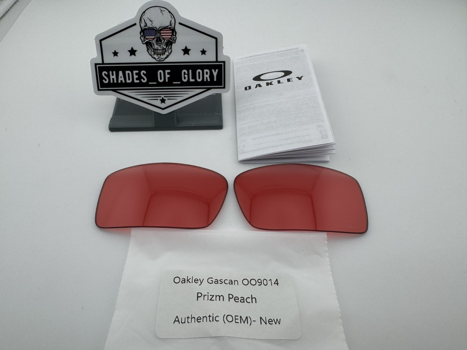 OAKLEY GASCAN PRIZM PEACH REPLACEMENT SUNGLASSES LENSES AUTHENTIC OO9014 NEW