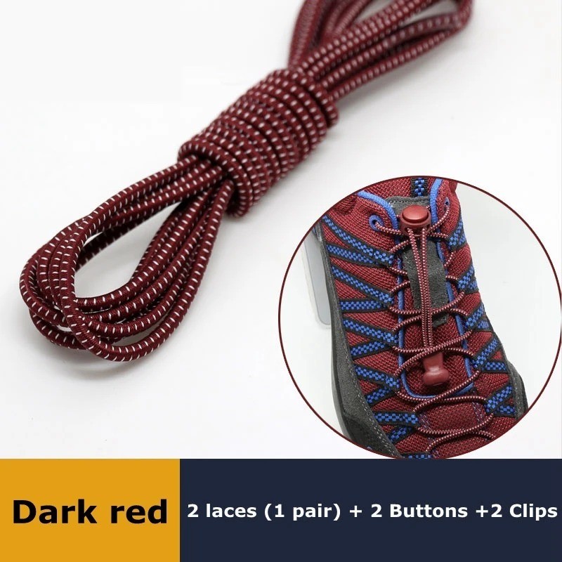 No Tie Elastic Lock Shoe Laces Rope Running Jogging Sneakers Trainer Shoelaces*