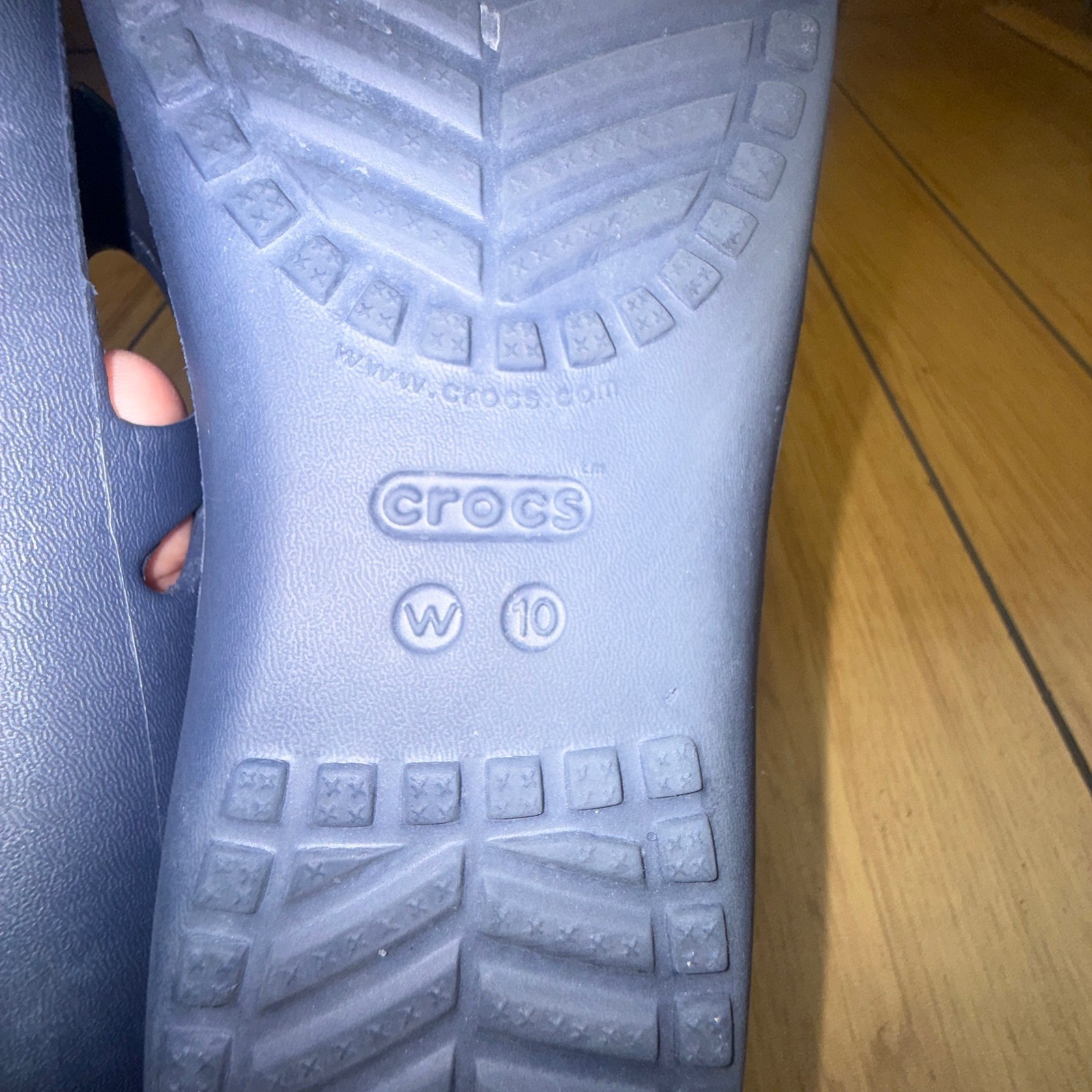Crocs Kadee II Flip Flops Navy Blue Womens 10 Sandals 202492-410