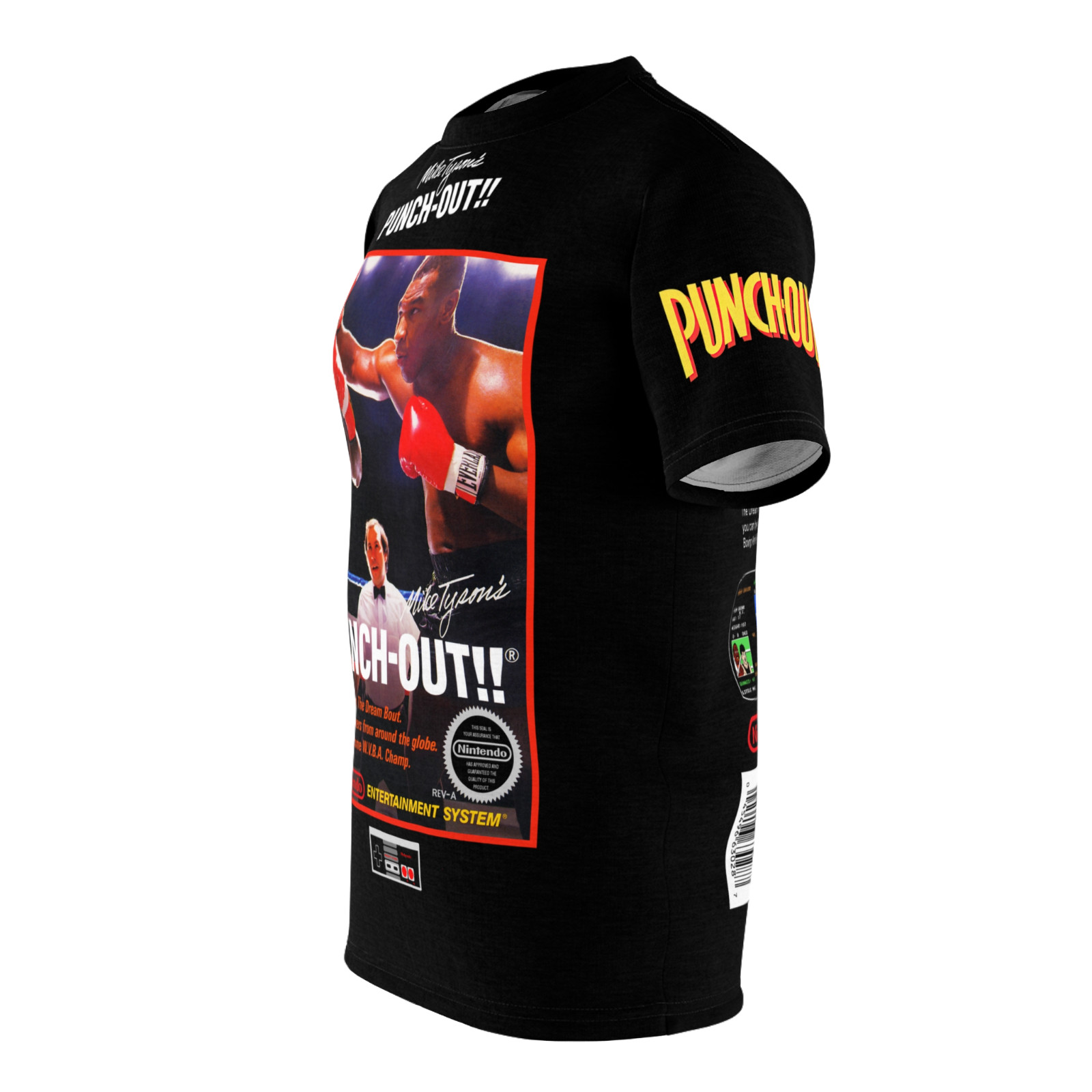Mike Tyson’s Punch-Out 1987 NES Retro Video Game Nintendo Box Cover Game T-Shirt