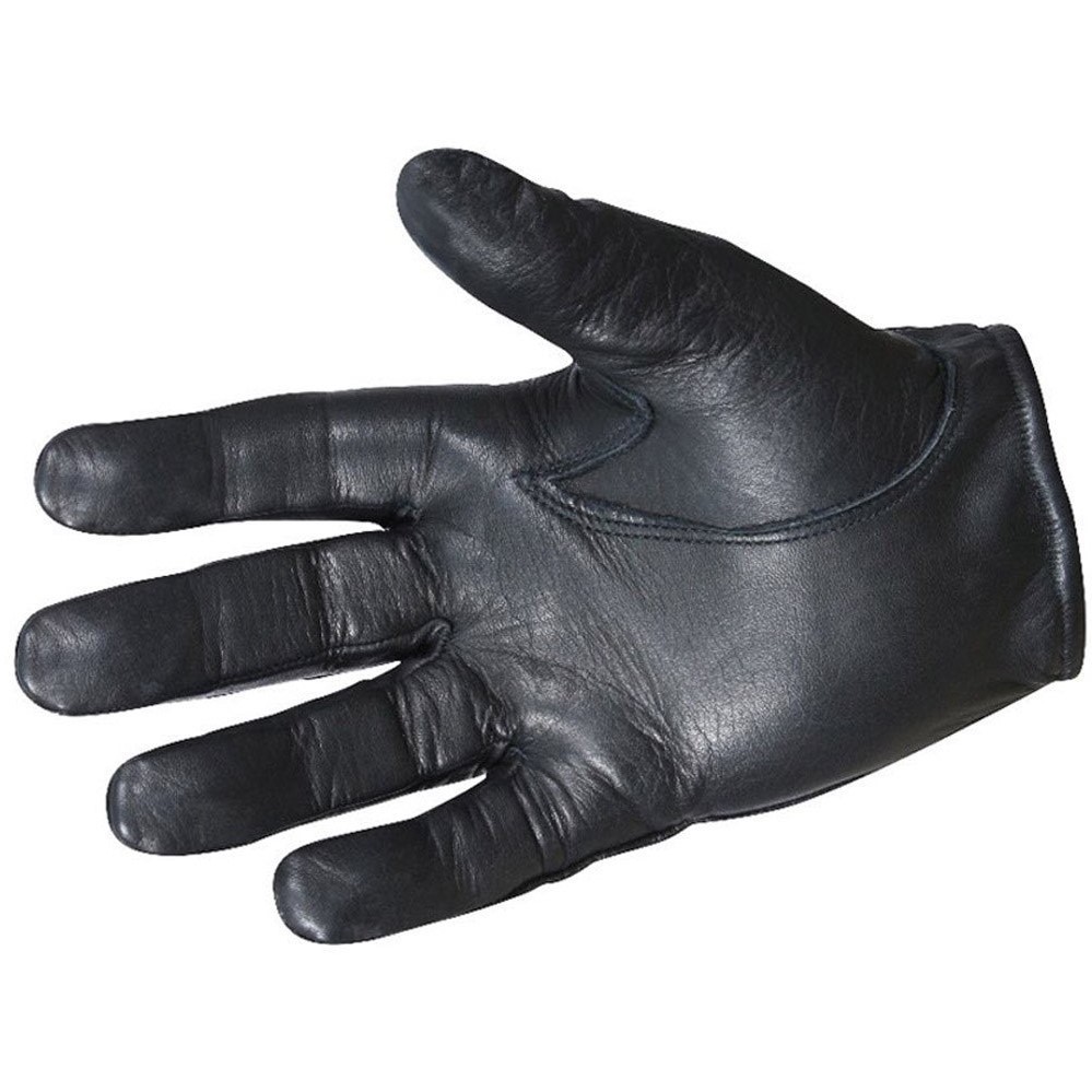 made with Kevlar Black Orignal Leather Gloves Security SIA Police Security