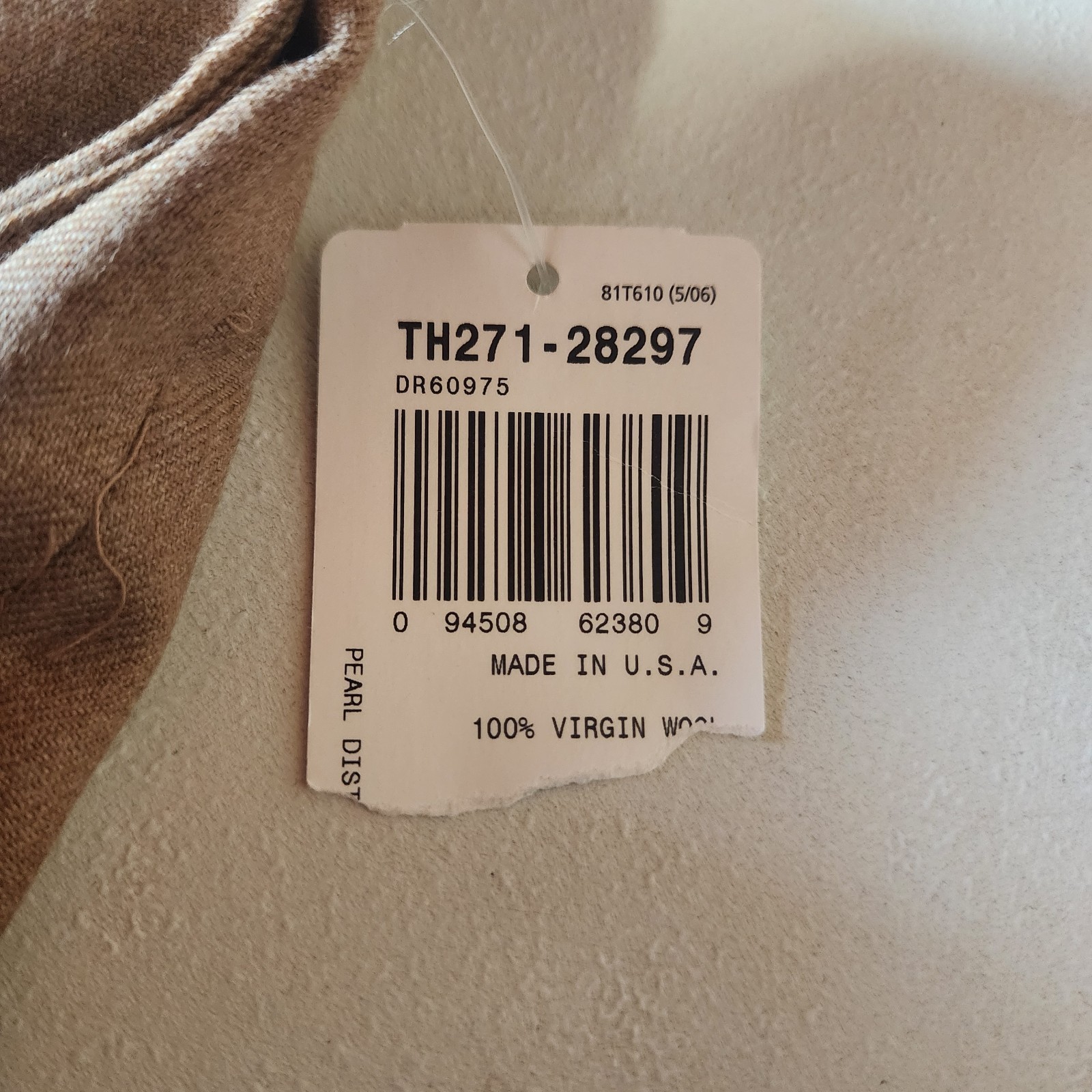 NWT Vintage Pendleton Womens 100% Wool Trouser Pants Tan Brown Sz 6 90s (B)