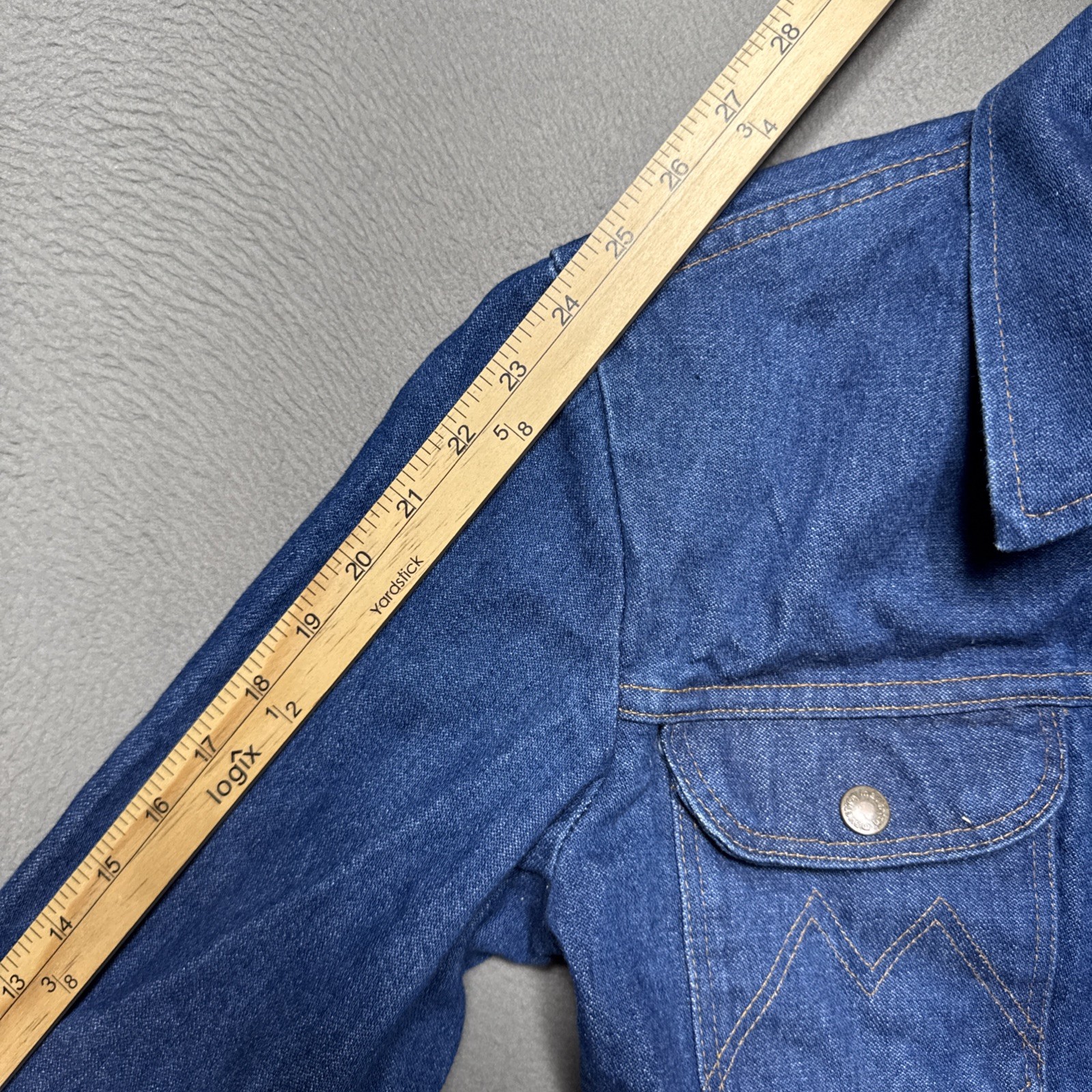 Vintage 70s Maverick Blue Bell Denim Jean Trucker Jacket Size 36 Workwear USA