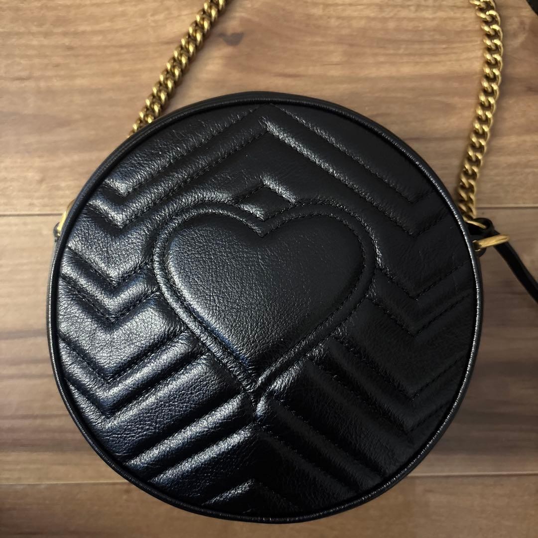 GUCCI GG Marmont Round Shoulder Bag Gift Present 0611b