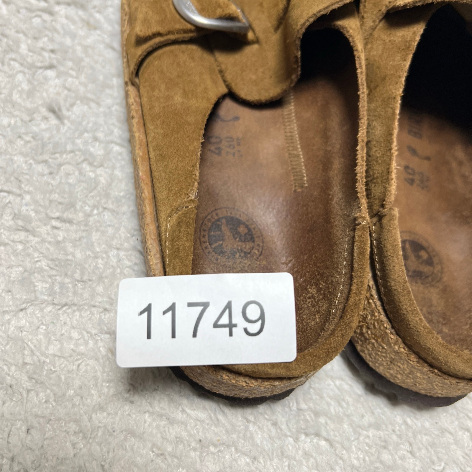 Birkenstock Buckley Clogs Mens 40 Brown Medium Narrow Suede Slip On Sandals