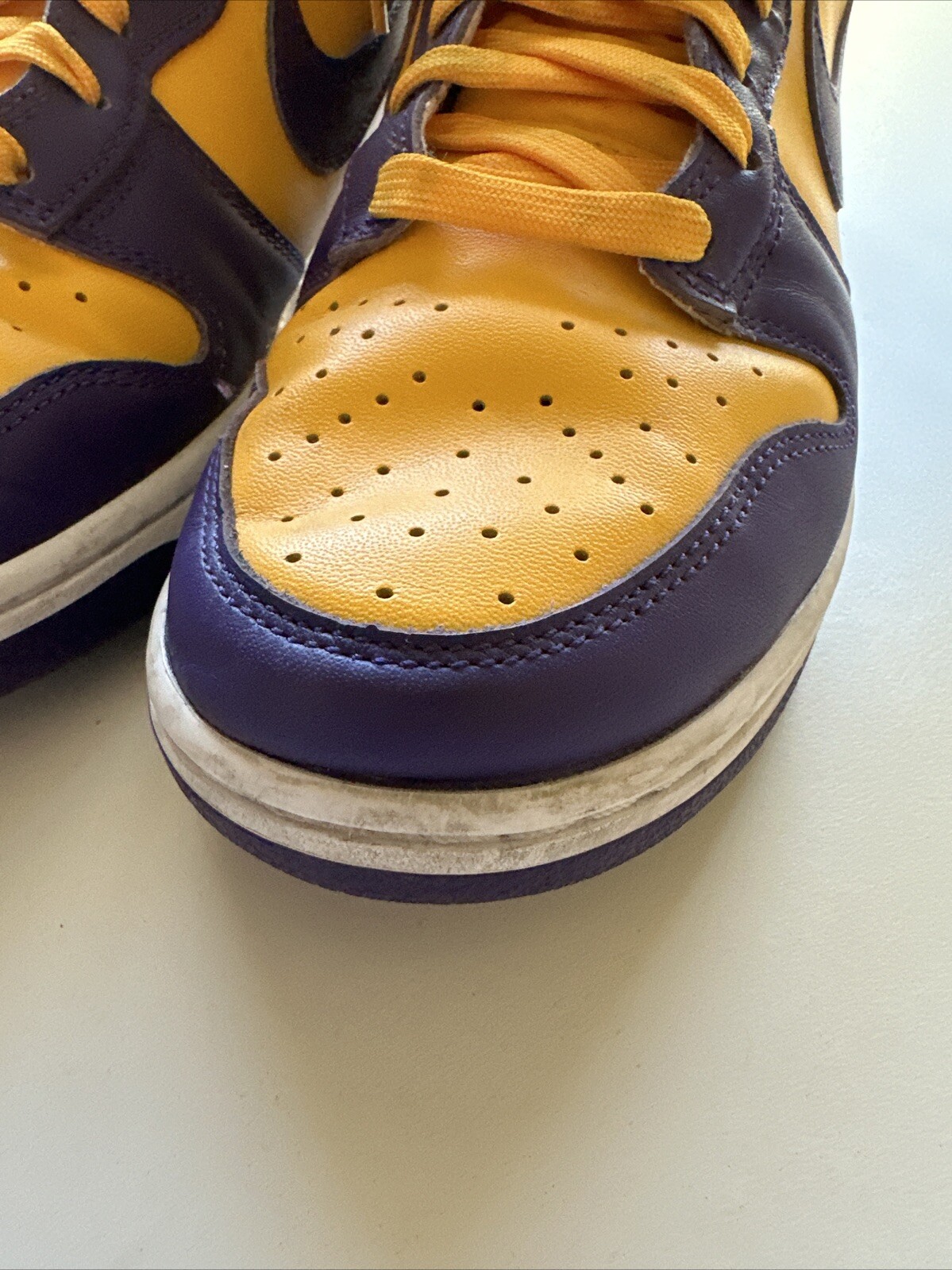 Nike Dunk High Lakers Mens Size 10 DD1399500 Purple Yellow Basketball Shoes