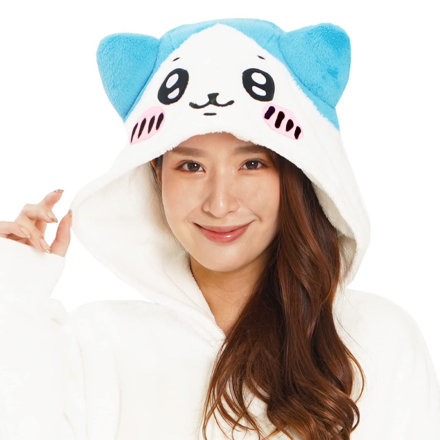 SAZAC Fleece Kigurumi Chikawa Adult Free Size Hachiware