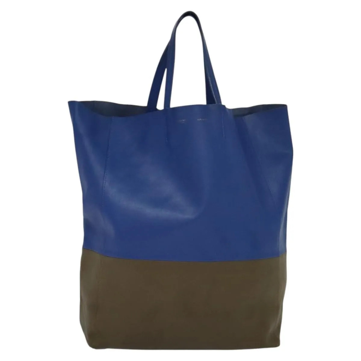 Celine Vertical Cabas Tote Leather Multicolour Tote Bag