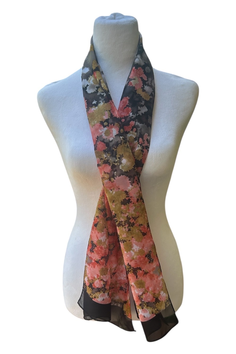Christopher & Banks Floral Scarf- 57 in x 12.6 in