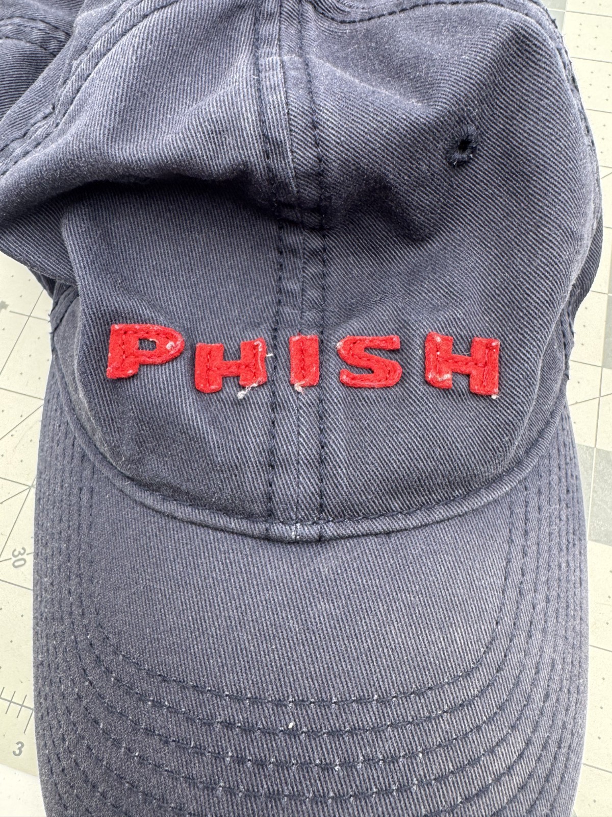 Vintage Phish Canvas Adjustable Baseball Cap Navy Blue. One size fits most