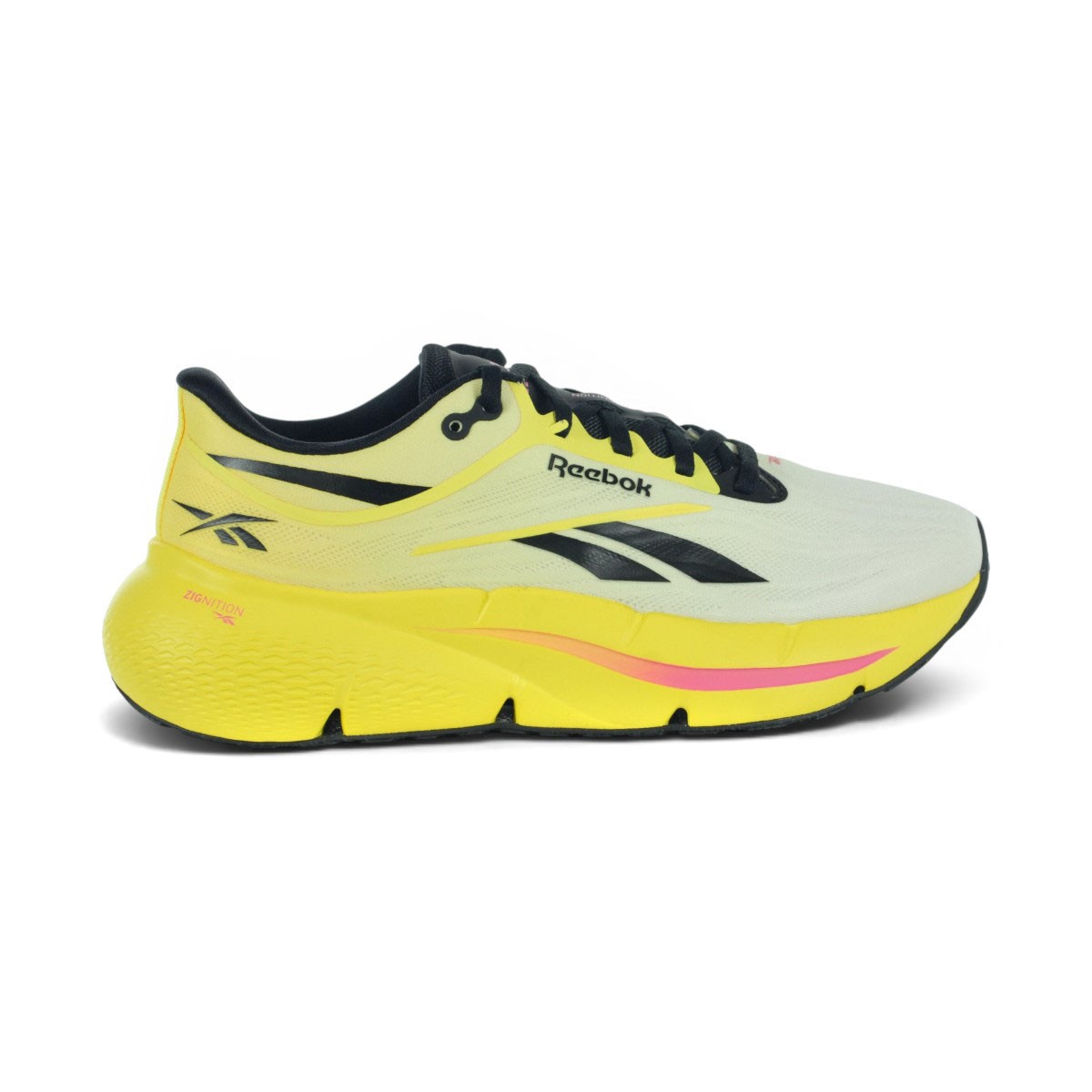 Reebok Men’s Zignition Black/Electric Yellow Running Shoes 100228713