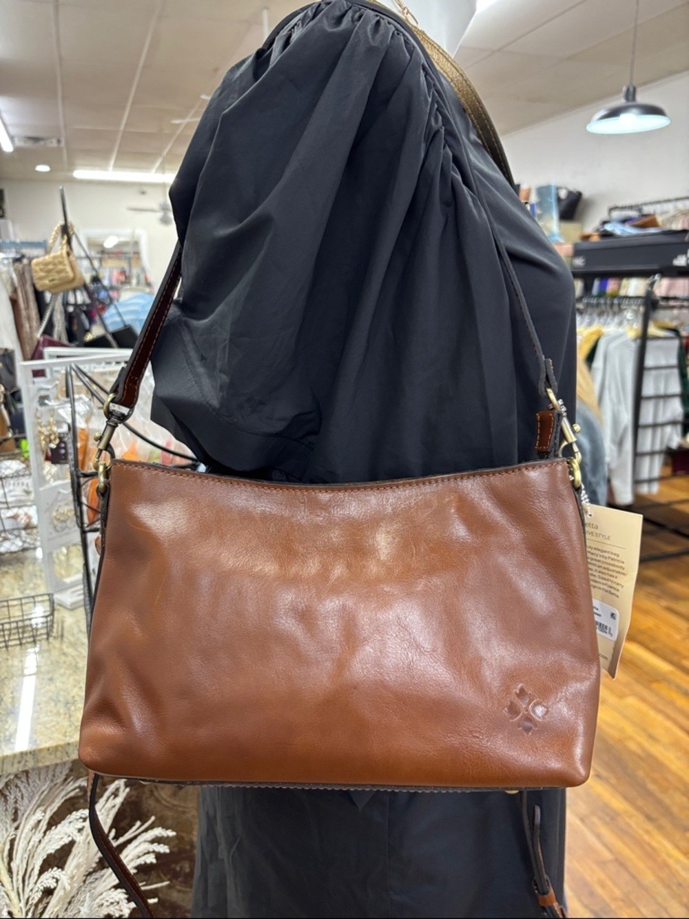 Patricia Nash vintage distress betta Leather Crossbody Bag