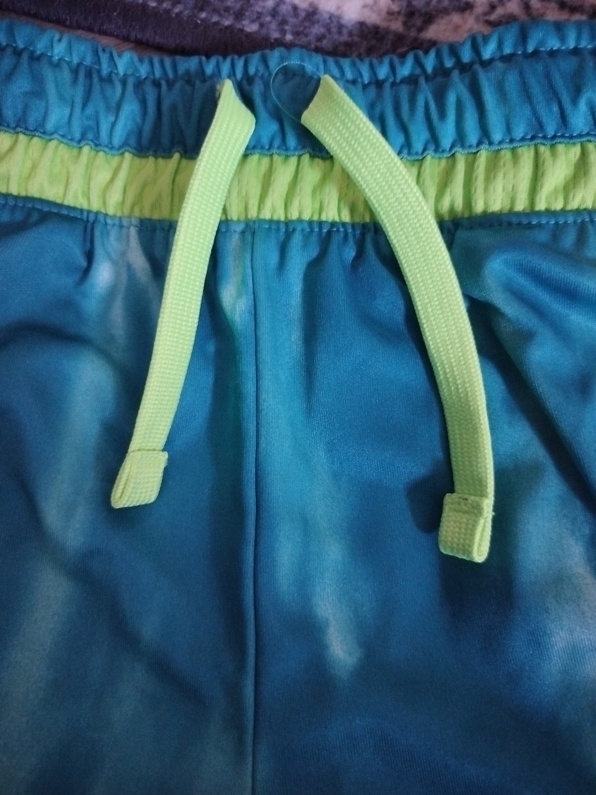 Russell Dri-Power 360 Boys Core Printed Shorts L 10-12 Pockets Blue/Green NWOT