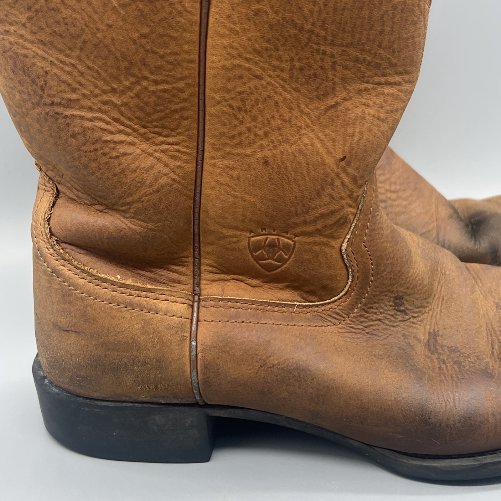 Ariat Heritage Cowboy Boots Western Brown Leather 34725 Mens Size 9.5 EE