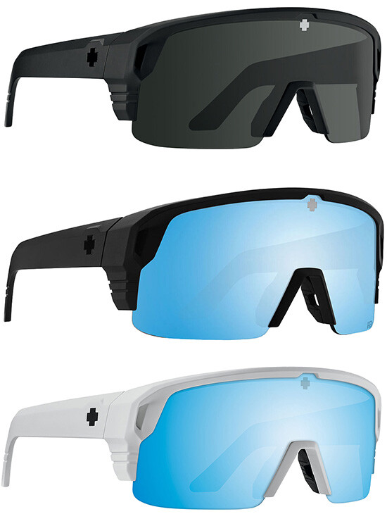 Spy Monolith 50/50 Polarized Sport Shield Sunglasses w/ Happy Lens – Taiwan