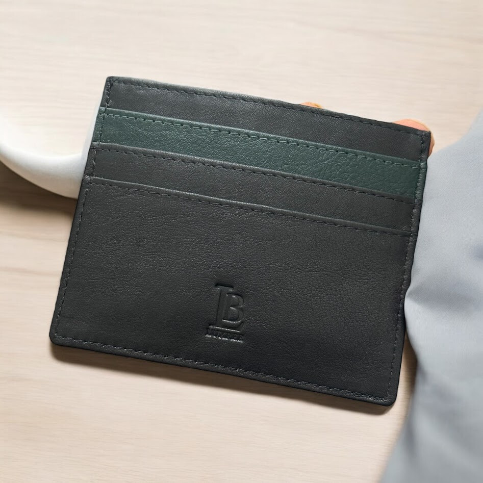 LBLuxree Leather Minimalist Bifold Wallets For Men RFID Blocking Slim Mens Women